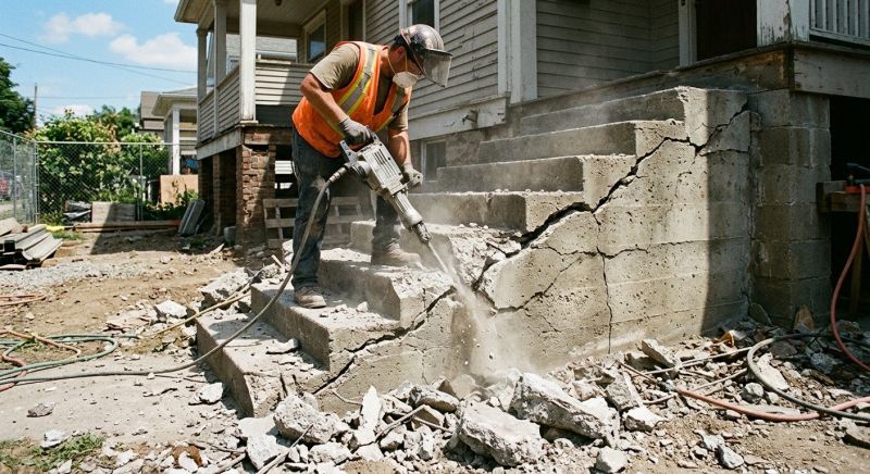 Concrete Steps Removal Service